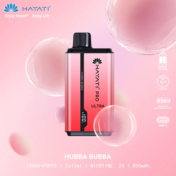 Hayati Pro Max 15000 Puffs Disposable Vape – Original, 2% Nic, Free UAE Delivery - Vape Escape UAE