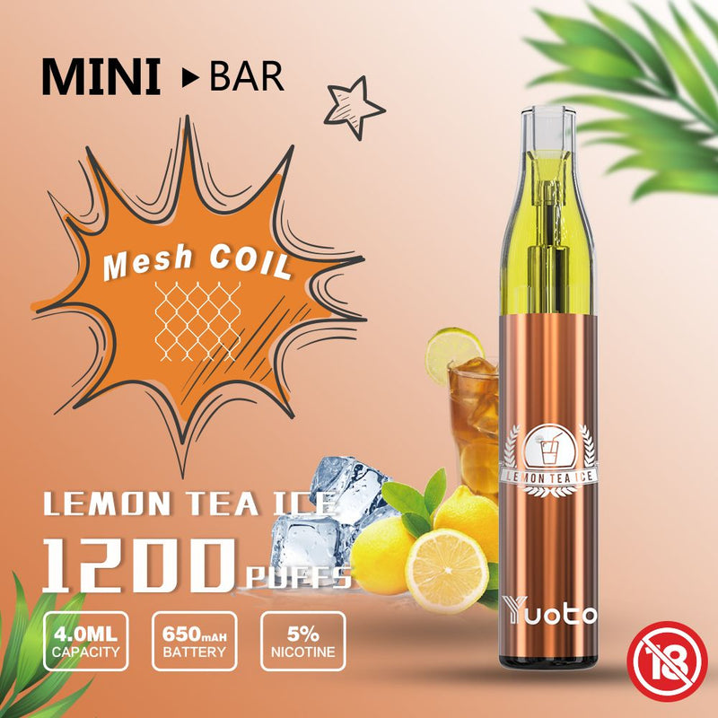 YUOTO Mini Bar Disposable 1200Puffs - Vape Escape UAE