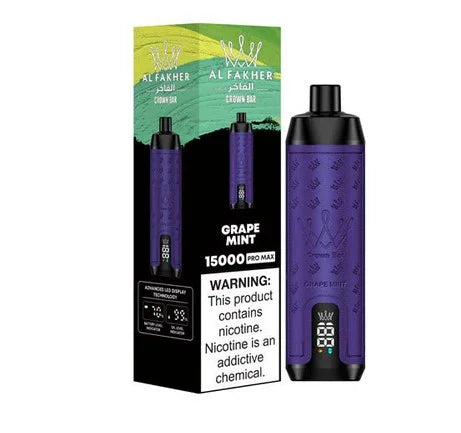 Al Fakher Crown Bar 15000 or 15K Puffs Pro Max 50MG in Dubai. - Vape Escape UAE