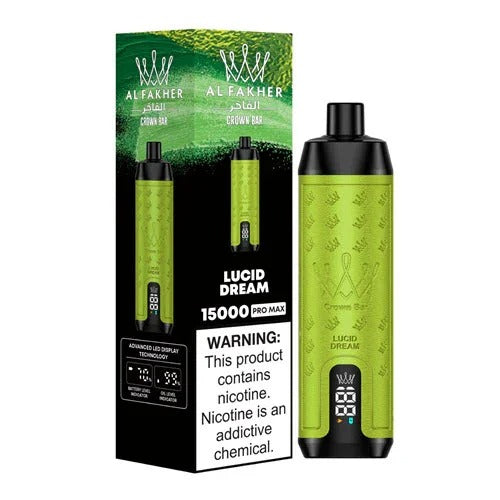Al Fakher Crown Bar Pro Max 15000 Puffs Disposable Vape in Dubai UAE