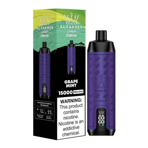 Al Fakher Crown Bar Pro Max 15000 Puffs Disposable Vape in Dubai UAE