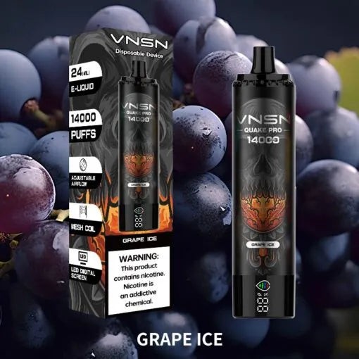 VNSN Quake Pro 14000 Puffs Disposable Vape – 24ml Rechargeable
