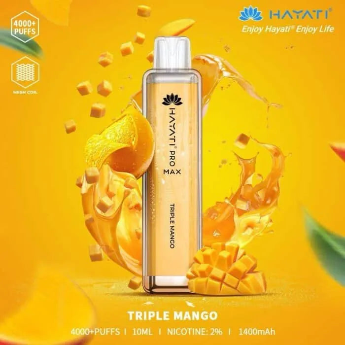 Hayati Pro Max 4000 Disposable Vape 4000 Puffs in Dubai - Vape Escape UAE