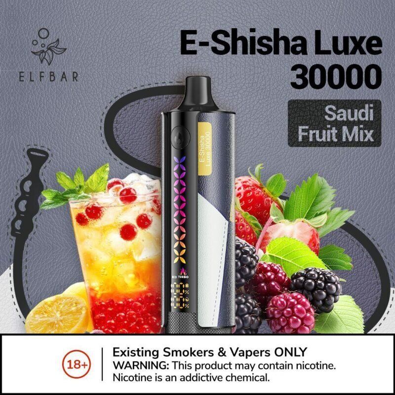 New ELFBAR E-Shisha Luxe 30000 Puffs Disposable in Duabi, UAE. - Vape Escape UAE