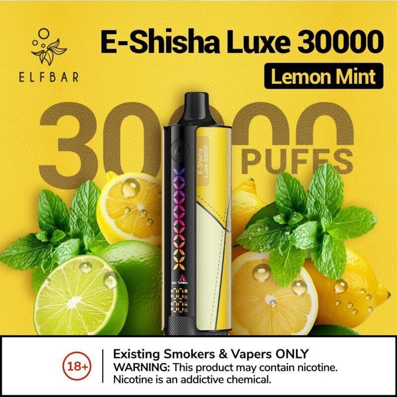 New ELFBAR E-Shisha Luxe 30000 Puffs Disposable in Duabi, UAE. - Vape Escape UAE