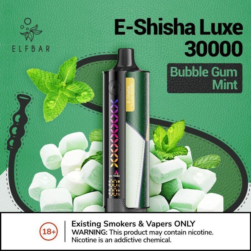 New ELFBAR E-Shisha Luxe 30000 Puffs Disposable in Duabi, UAE. - Vape Escape UAE