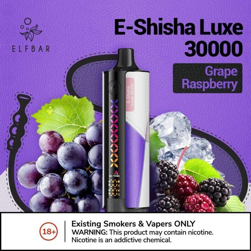 New ELFBAR E-Shisha Luxe 30000 Puffs Disposable in Duabi, UAE. - Vape Escape UAE