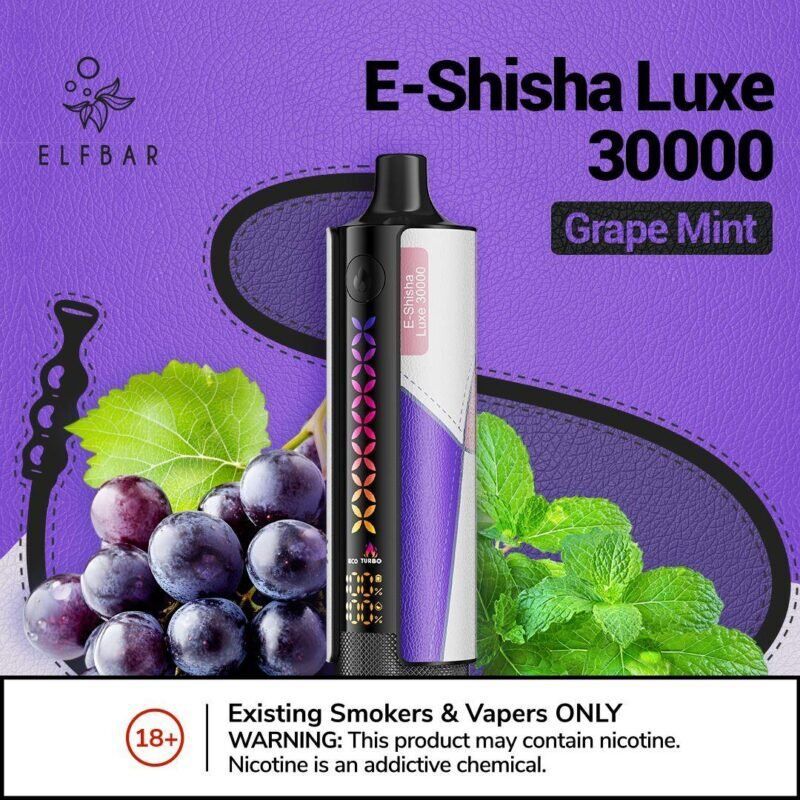 New ELFBAR E-Shisha Luxe 30000 Puffs Disposable in Duabi, UAE. - Vape Escape UAE