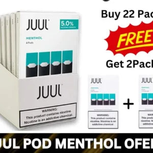 Buy Juul 2 Crisp Menthol Get Free Juul 2 Kit - Vape Escape UAE