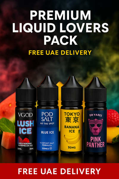 Premium Liquid Lovers Vape Juice Bundle – VGOD, Pod Salt, Tokyo, Dr Vapes | Dubai