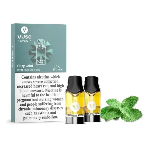 Vuse Crisp Mint Pods Vuse Mint Ice Extra Intense Pods (2 Pack) | 0mg, 20mg VUSE EPOD2 PODS 2PC/PACK In Dubai | Buy in UAE | Vape Escape UAE Vuse Crisp Mint Pods Vuse Mint Ice Extra Intense Pods (2 Pack) | 0mg, 20mg VUSE EPOD2 PODS 2PC/PACK In Dubai | Buy in UAE | Vape Escape UAE