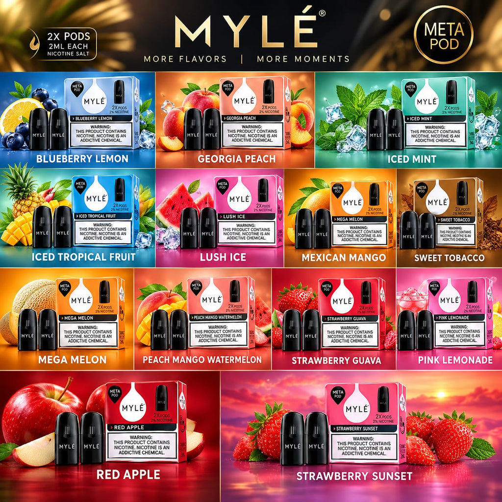 Myle-meta-pod-all flavors-2X pods2ML each nicotine salt