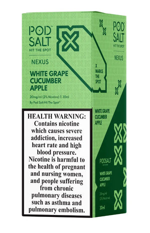 Pod Salt Nexus White Grape Cucumber Apple 20mg/ml-30ml - Vape Escape UAE