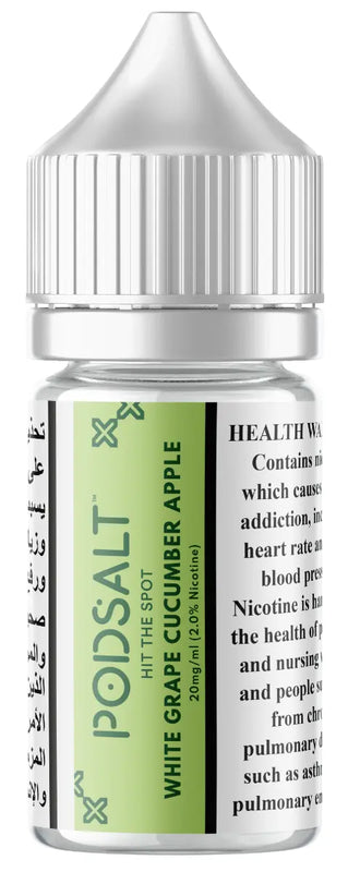 Pod Salt Nexus White Grape Cucumber Apple 20mg/ml-30ml - Vape Escape UAE
