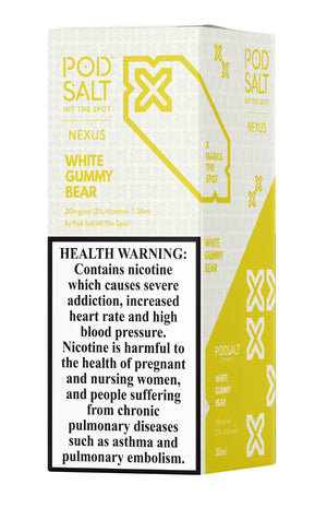Pod Salt Nexus White Gummy Bear 20mg/ml-30ml in Dubai. - Vape Escape UAE