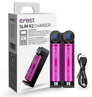 Efest SLIM K2 2 Channel Battery Charger - Vape Escape UAE