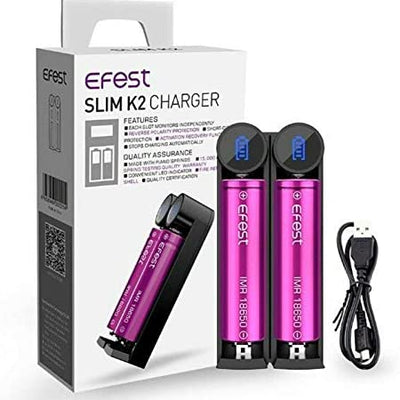 Efest SLIM K2 2 Channel Battery Charger - Vape Escape UAE