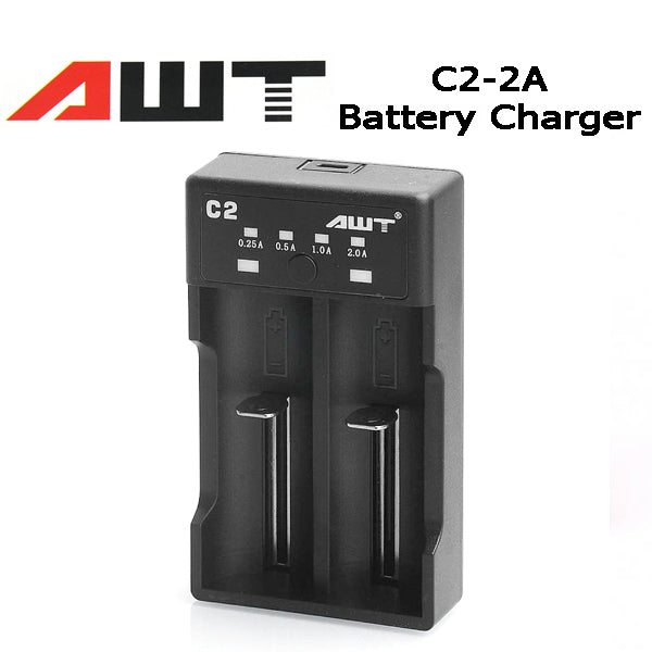 AWT 2A Fast Charging Battery Charger C2 USB - Vape Escape UAE