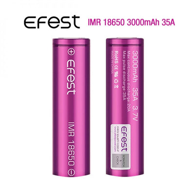 EFEST IMR 18650 3000mAh 35A FLAT TOP BATTERY - Vape Escape UAE