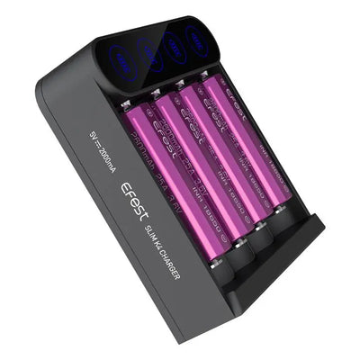 Efest SLIM K4 4 Channel Battery Charger - Vape Escape UAE