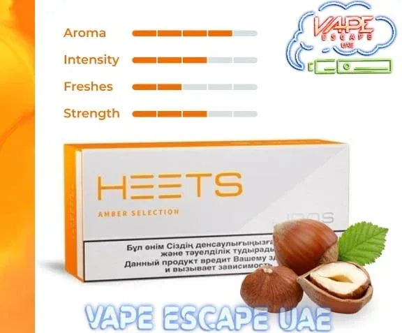 HEETS Amber Selection tobacco sticks for IQOS in original packaging