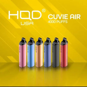 HQD Cuvie Air Nicotine 4000 Puff RECHARGEABLE Disposable Vape - Vape Escape UAE
