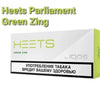 HEETS Green Zing pack with green citrus imagery and product flavor profile