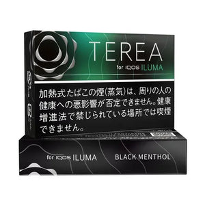 TEREA Black Menthol Heets box, black packaging, for IQOS ILUMA