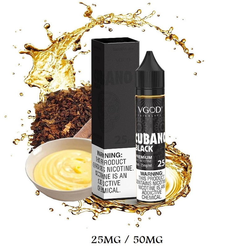 CUBANO BLACK VGOD SALT NIC 30ml - Vape Escape UAE