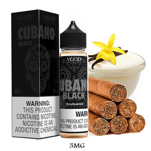 BLACK CUBANO 60ML VGOD E-LIQUID - Vape Escape UAE