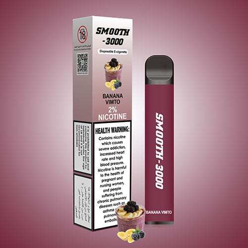 SMOOTH DISPOSABLE VAPE 3000 PUFFS 2% NICOTINE - Vape Escape UAE