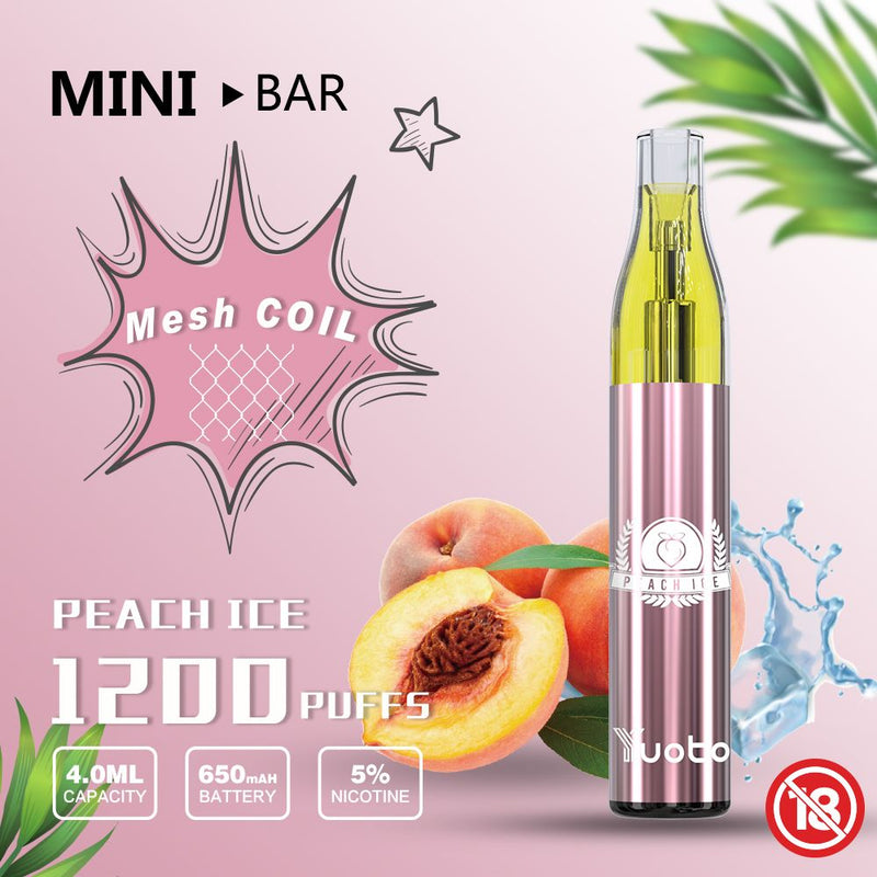 YUOTO Mini Bar Disposable 1200Puffs - Vape Escape UAE