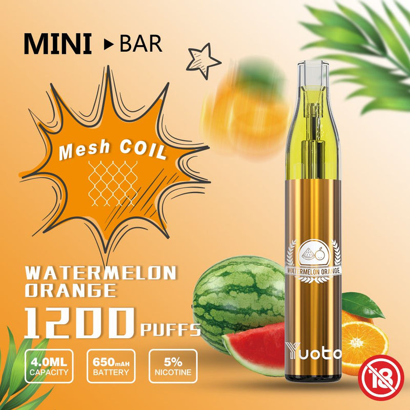 YUOTO Mini Bar Disposable 1200Puffs - Vape Escape UAE
