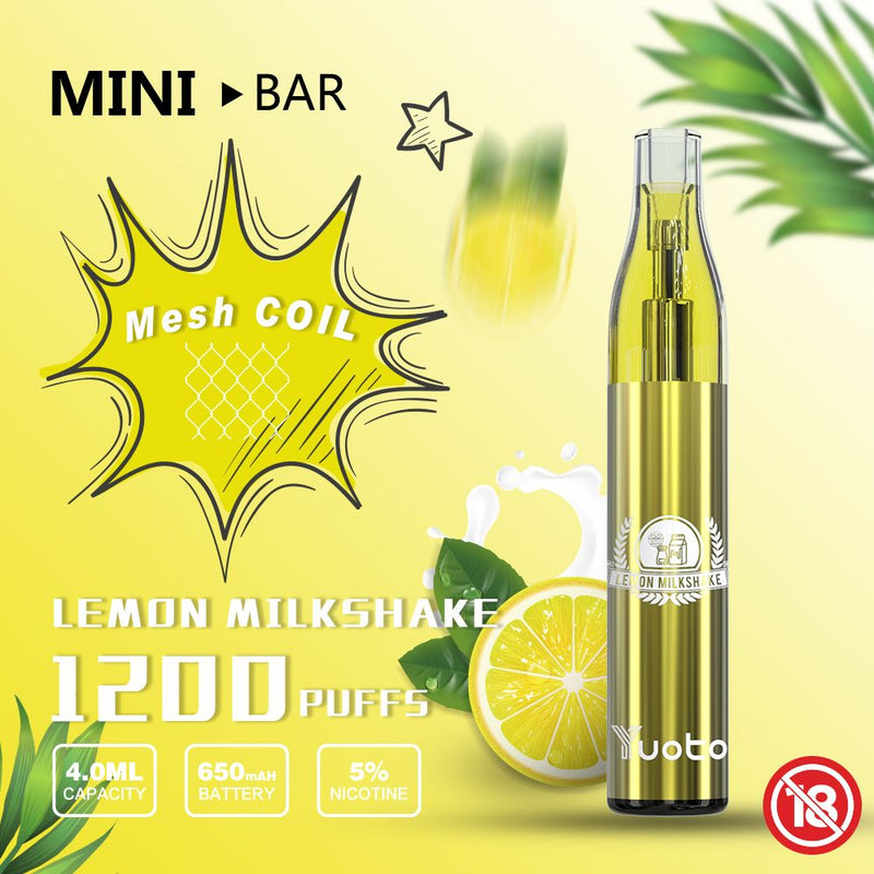 YUOTO Mini Bar Disposable 1200Puffs - Vape Escape UAE