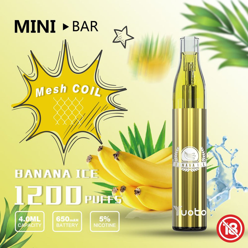 YUOTO Mini Bar Disposable 1200Puffs - Vape Escape UAE