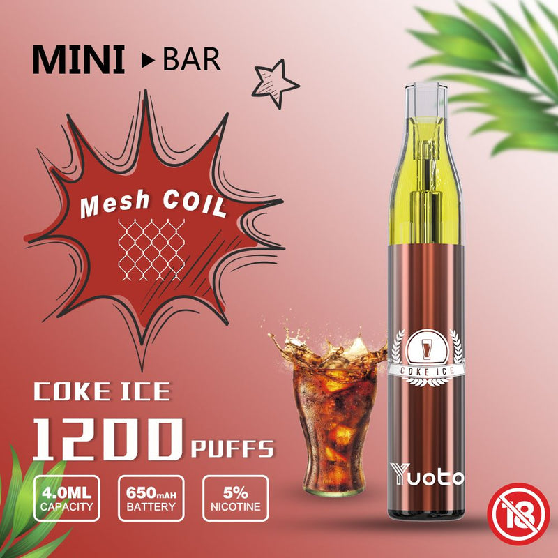 YUOTO Mini Bar Disposable 1200Puffs - Vape Escape UAE