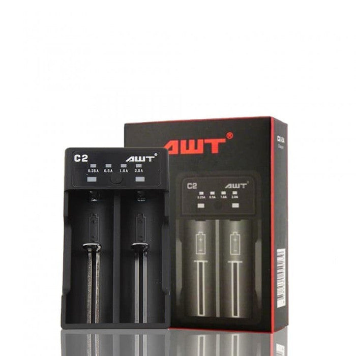AWT 2A Fast Charging Battery Charger C2 USB - Vape Escape UAE