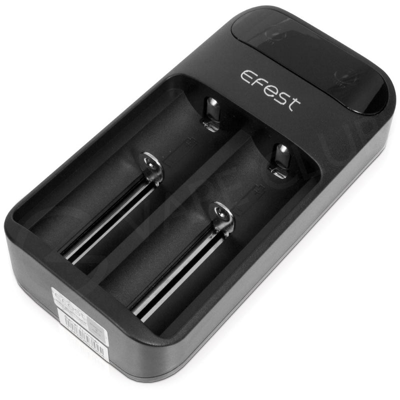 EFEST LUSH Q2 2-BAY INTELLIGENT LED BATTERY CHARGER - Vape Escape UAE